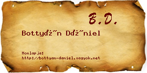 Bottyán Dániel névjegykártya